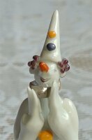 Meissen Figur Clown Kapelle "Mundharmonika mit...