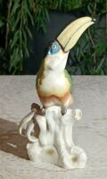 Große Meissen Vogelfigur  "Pfefferfresser" ca. 34 cm 1.Wahl