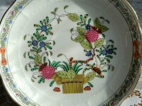 Herend Fine china Teegedeck mit Kuchenteller im Dekor "Indian Basket Multicolor" 1.Wahl