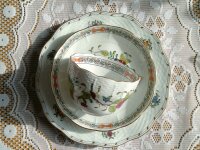 Herend Fine china Teegedeck mit Kuchenteller im Dekor "Indian Basket Multicolor" 1.Wahl