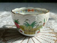 Herend Fine china Teegedeck mit Kuchenteller im Dekor "Indian Basket Multicolor" 1.Wahl