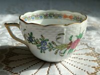 Herend Fine china Teegedeck mit Kuchenteller im Dekor "Indian Basket Multicolor" 1.Wahl