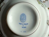 Herend Fine china Teegedeck mit Kuchenteller im Dekor "Indian Basket Multicolor" 1.Wahl