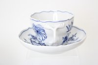 6 Meissen Kaffeetassen im Set Dekor "Zwiebelmuster" 1.Wahl