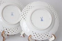 Meissen Mokkakaffee Service für 2 Personen Indische Blumen bunt 1. Wahl mit 2 Durchbruchteller 11 Teile