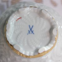 Meissen Kaffeegedeck mit Kuchenteller Dekor „Kakimon asiatischer Tieger“ 1.Wahl