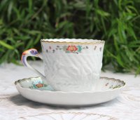 Meissen Kaffeegedeck mit Kuchenteller Dekor „Kakimon asiatischer Tieger“ 1.Wahl
