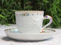 Meissen Kaffeegedeck mit Kuchenteller Dekor „Kakimon asiatischer Tieger“ 1.Wahl