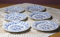 Meissen Tablett im Dekor "Zwiebelmuster" ca. 33 cm TOP 1.Wahl