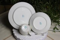 Milch & Zucker Set von Meissen im Dekor "Tischchenmuster" 1.Wahl