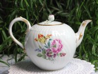Meissen Teeservice 21-teilig sehr alt im Dekor "Blumenmalerei und Goldrand" 1.Wahl