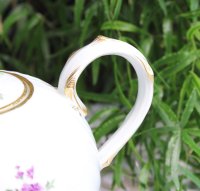 Meissen Teeservice 21-teilig sehr alt im Dekor "Blumenmalerei und Goldrand" 1.Wahl