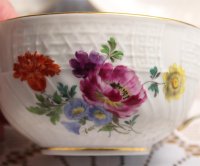 Meissen Teeservice 21-teilig sehr alt im Dekor "Blumenmalerei und Goldrand" 1.Wahl