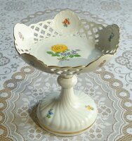 Meissen Tafelaufsatz Dekor "Blumenmalerei" -...