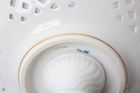 Meissen Tafelaufsatz Dekor "Pink Rose" - "Durchbruch und Relief" 1.Wahl