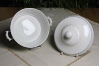Meissen Dekorvasen Kobaltblau mit Blumenmalerei 1.Wahl