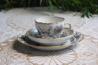 Meissen Indisch Purpur reich ovale Durchbruchschale
