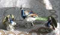 Verschiedene Meissen Figuren "Pfau" 1.Wahl